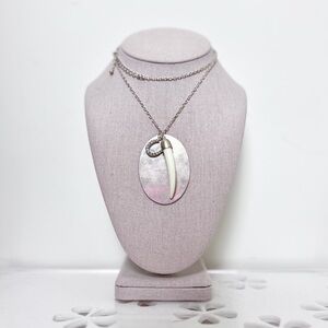 FOREVER 21 RHINESTONE HORSESHOE AND FAUX HORN LONGLINE NECKLACE